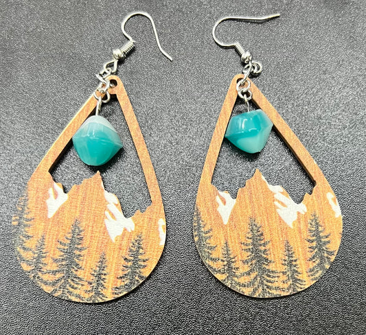 Wooden earrings